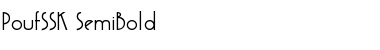 Download PoufSSK SemiBold Font Title Preview