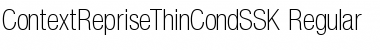 Download ContextRepriseThinCondSSK Regular Font Title Preview