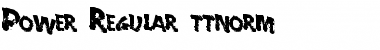Download Power Regular Font Title Preview