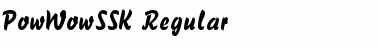 Download PowWowSSK Regular Font Title Preview
