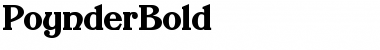 Download PoynderBold Regular Font Title Preview