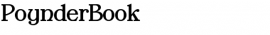 Download PoynderBook Regular Font Title Preview