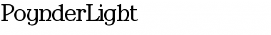 Download PoynderLight Regular Font Title Preview