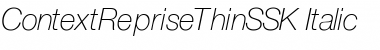 Download ContextRepriseThinSSK Italic Font Title Preview