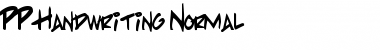 Download PP Handwriting Normal Font Title Preview