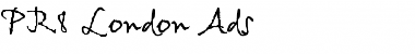 Download PR8 London Ads Regular Font Title Preview