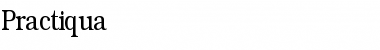 Download Practiqua Regular Font Title Preview