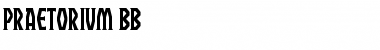 Download Praetorium BB Regular Font Title Preview