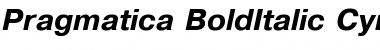 Download Pragmatica BoldItalic Cyrillic Font Title Preview