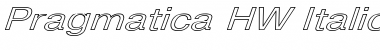 Download Pragmatica HW Italic Font Title Preview