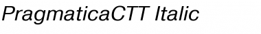 Download PragmaticaCTT Italic Font Title Preview