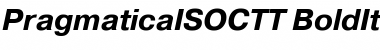 Download PragmaticaISOCTT BoldItalic Font Title Preview