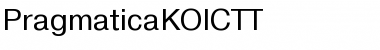 Download PragmaticaKOICTT Regular Font Title Preview