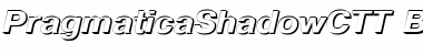 Download PragmaticaShadowCTT BoldItalic Font Title Preview