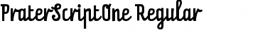 Download PraterScriptOne-Regular Regular Font