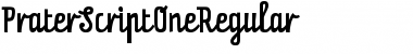 Download PraterScriptOneRegular Regular Font Title Preview