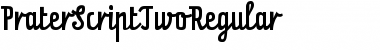 Download PraterScriptTwoRegular Regular Font Title Preview