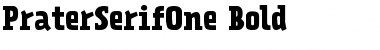 Download PraterSerifOne-Bold Bold Font Title Preview