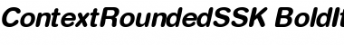 Download ContextRoundedSSK BoldItalic Font Title Preview