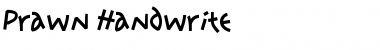 Download Prawn Handwrite Regular Font Title Preview