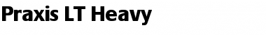 Download Praxis LT Semibold Bold Font Title Preview