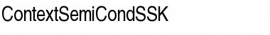 Download ContextSemiCondSSK Regular Font Title Preview