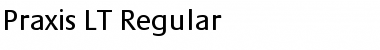 Download Praxis LT Regular Regular Font Title Preview