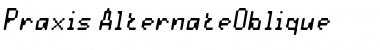 Download Praxis Oblique Font Title Preview