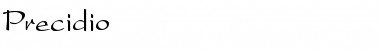 Download Precidio Normal Font Title Preview