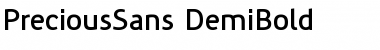 Download PreciousSans Bold Font Title Preview