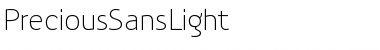 Download PreciousSansLight Regular Font Title Preview