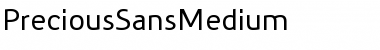 Download PreciousSansMedium Regular Font Title Preview