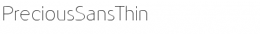 Download PreciousSansThin Regular Font Title Preview