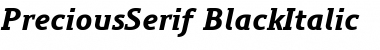 Download PreciousSerif Bold Italic Font Title Preview