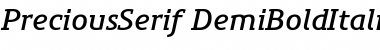 Download PreciousSerif Bold Italic Font Title Preview