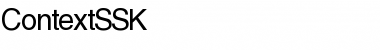 Download ContextSSK Regular Font Title Preview