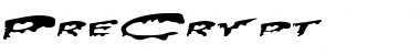 Download PreCrypt Regular Font Title Preview