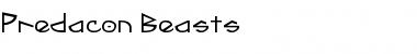 Download Predacon Beasts Regular Font Title Preview