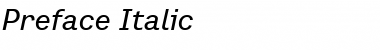 Download Preface Italic Font Title Preview