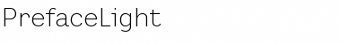 Download PrefaceLight Regular Font Title Preview