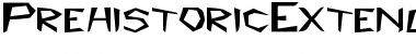 Download PrehistoricExtended Regular Font Title Preview