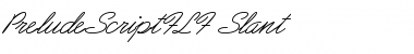 Download PreludeScriptFLF-Slant Roman Font Title Preview