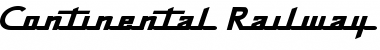Download Continental Railway Regular Font Title Preview