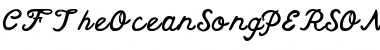 Download CF The Ocean Song PERSONAL Regular Font Title Preview