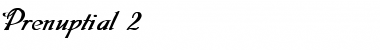 Download Prenuptial 2 Bold Plain Font Title Preview