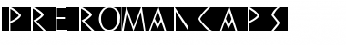 Download PreRomanCaps Regular Font Title Preview
