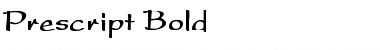 Download Prescript Bold Bold Font Title Preview