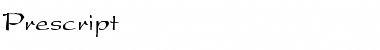 Download Prescript Regular Font Title Preview