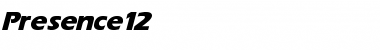 Download Presence 12 Italic Font Title Preview