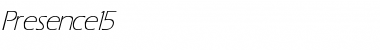 Download Presence 15 Italic Font Title Preview